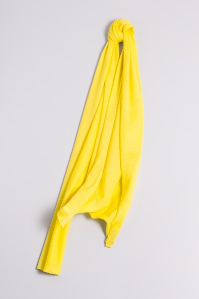 Cashmère sjaal fijn gebreid giallo