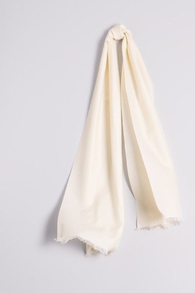 Pashmina 45x180cm wool white