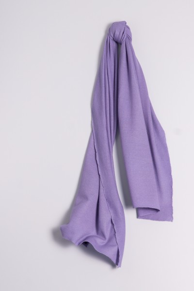 Cashmère sjaal fijn gebreid lavender
